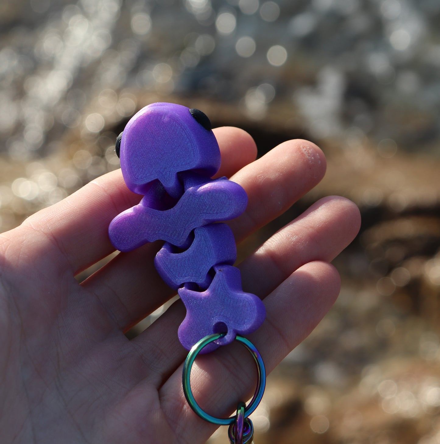 Narwal Keychain - Articulated Keychain