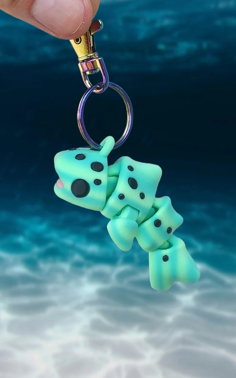 Whale Shark Keychain - Articulated Keychain