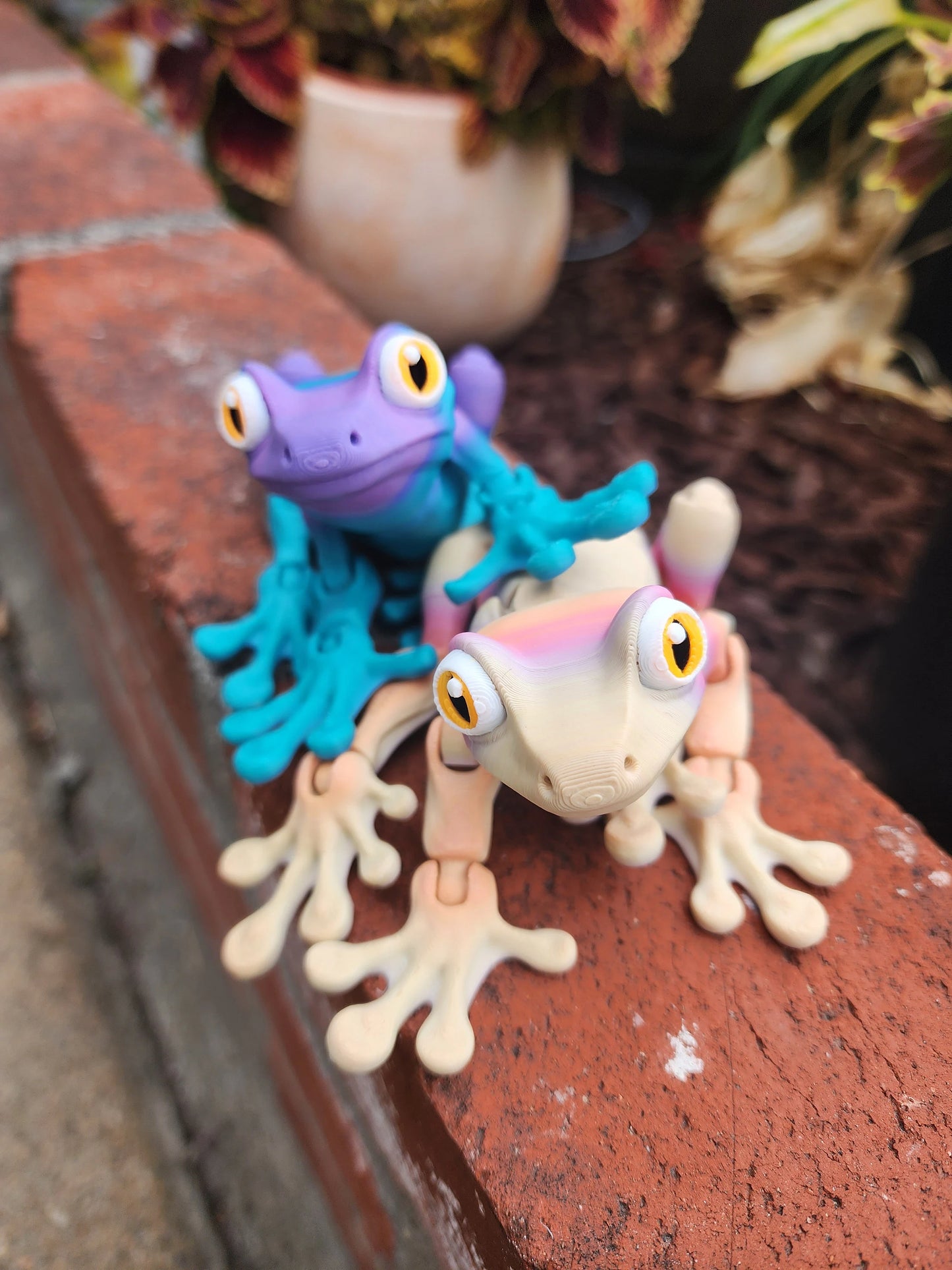 2 Pack - Tree Frog Articulated Toy