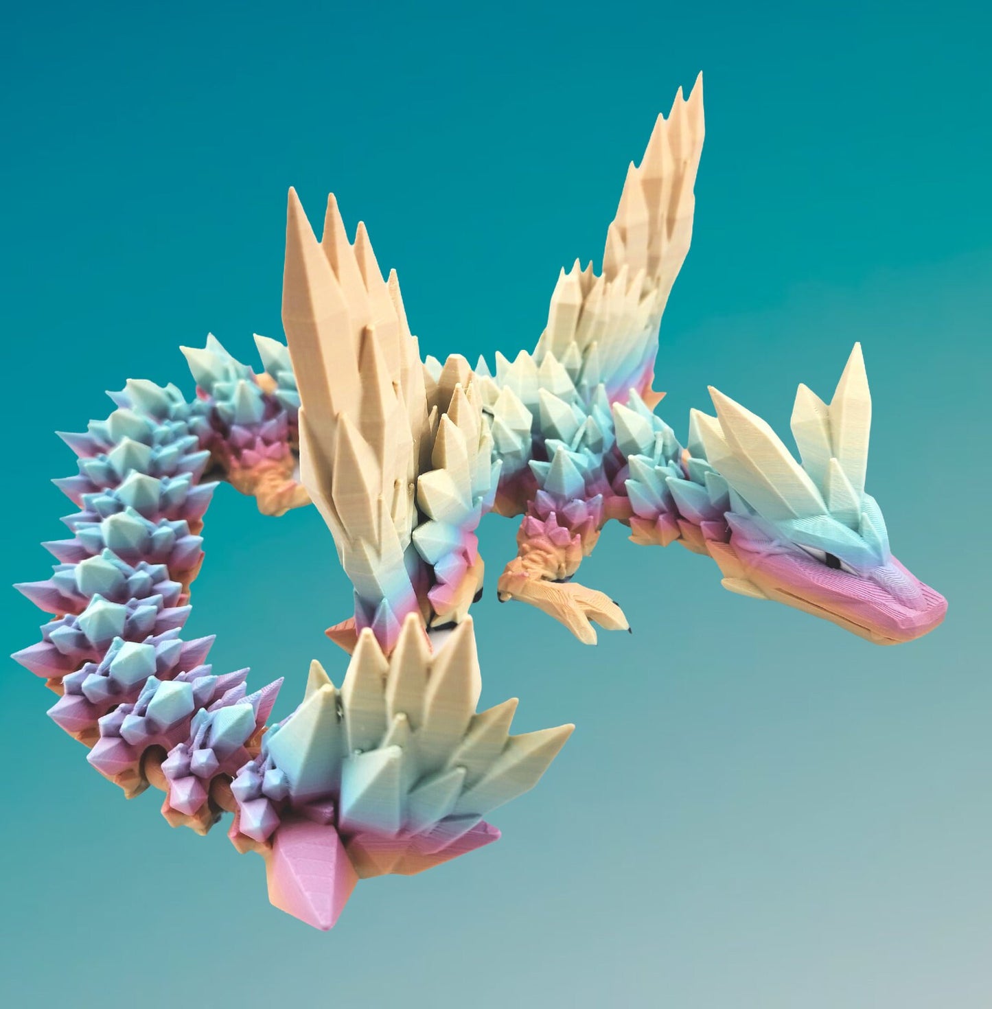 Large Crystal Dragon - Articulated Fidget Toy