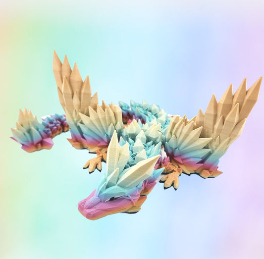 Large Crystal Dragon - Articulated Fidget Toy