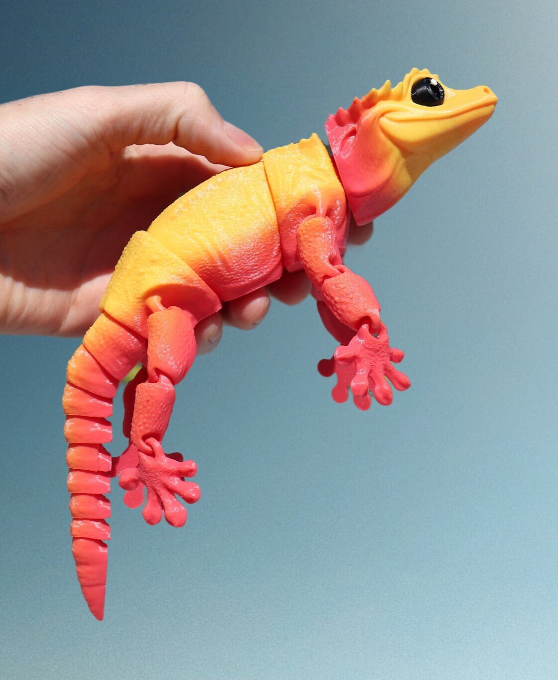 Gecko Action Figure Large Crested Gecko - Articulated Toy – Pigeon Print Shop