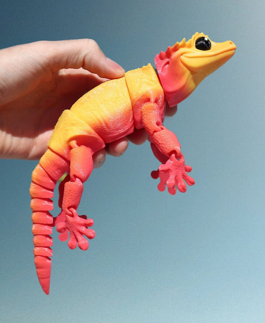 Large Crested Gecko - Articulated Toy