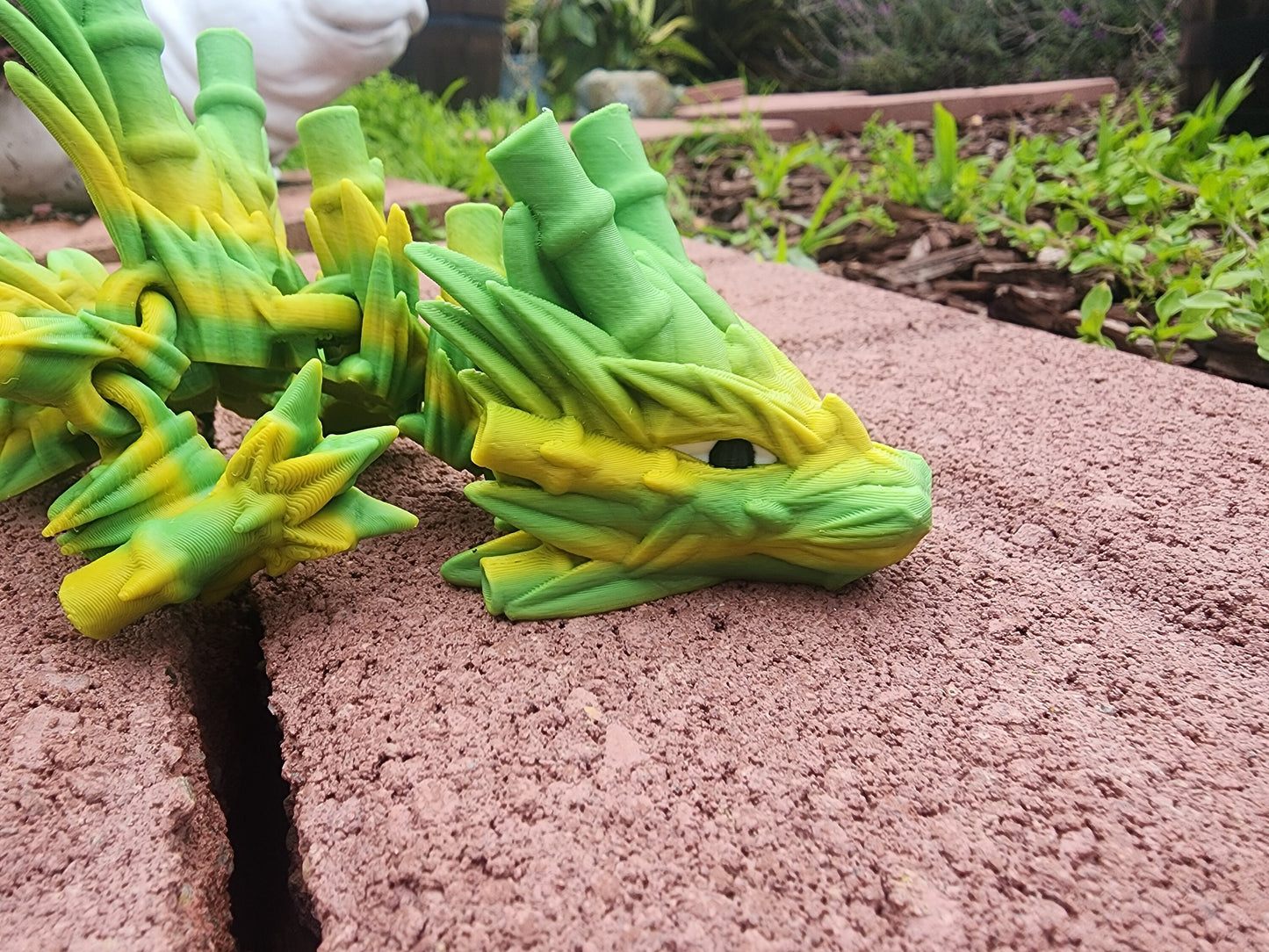 Large Bamboo Dragon, over 2ft Long, 3D Printed, Choose from Amazing Colors, Articulated Fidget Toy