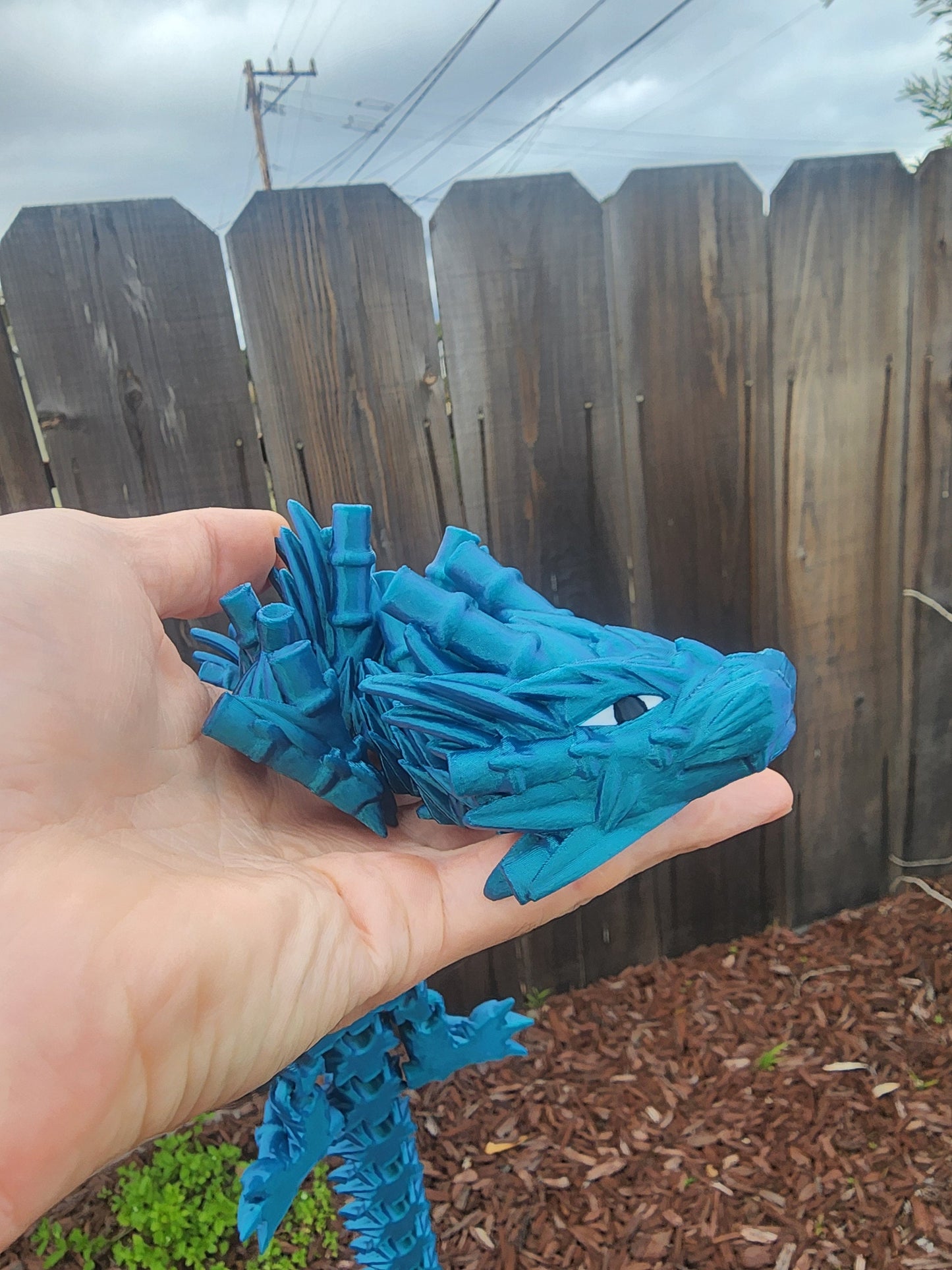 Large Bamboo Dragon, over 2ft Long, 3D Printed, Choose from Amazing Colors, Articulated Fidget Toy