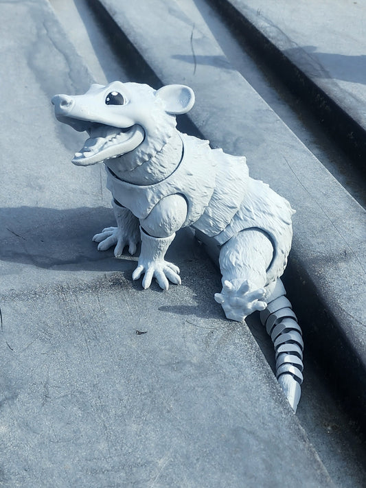 Adorable Opossum Toy, 3D Printed, Articulated, Fidget Toy, Great Gift, Customizable Colors