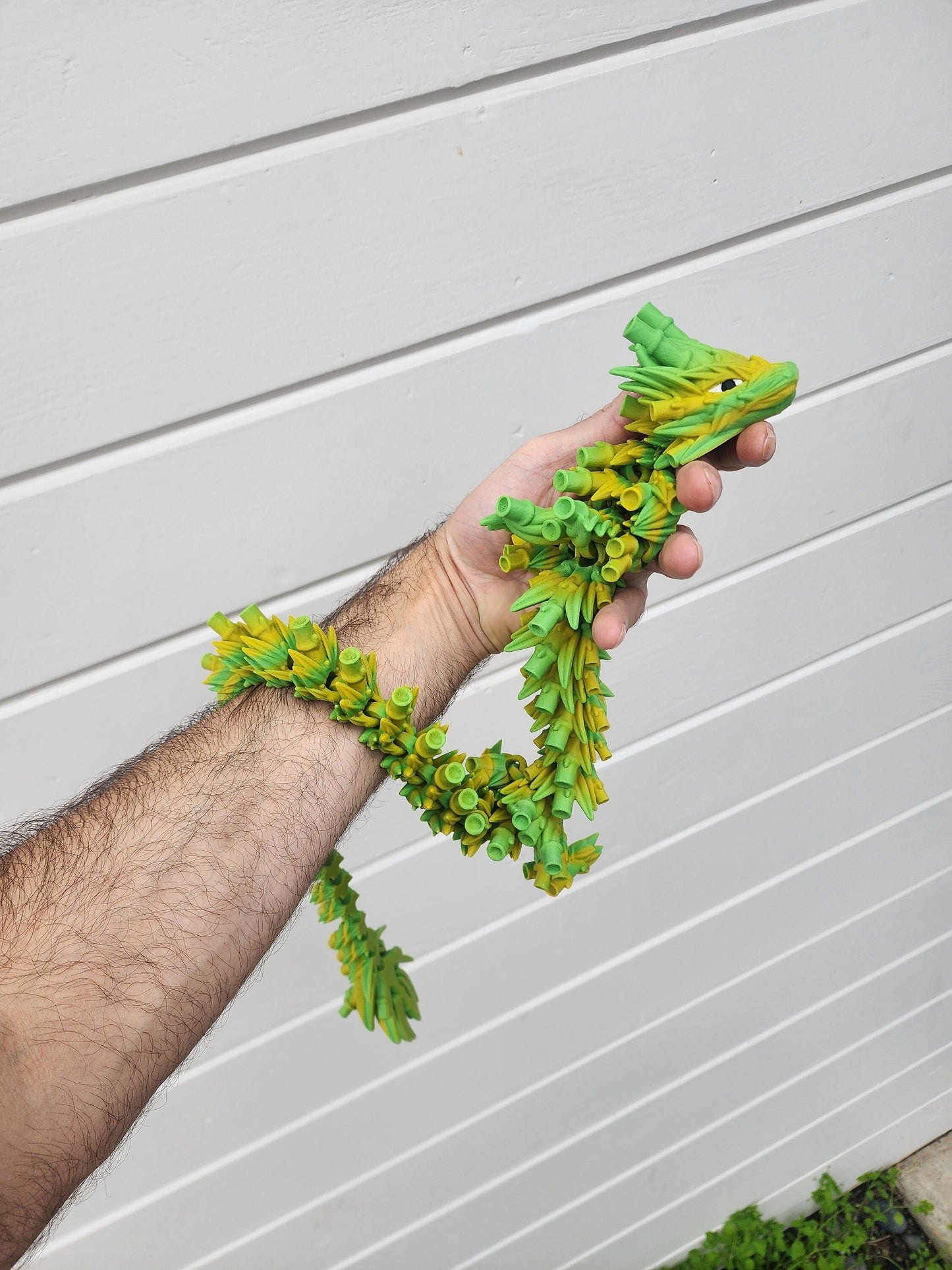 Large Bamboo Dragon, over 2ft Long, 3D Printed, Choose from Amazing Colors, Articulated Fidget Toy