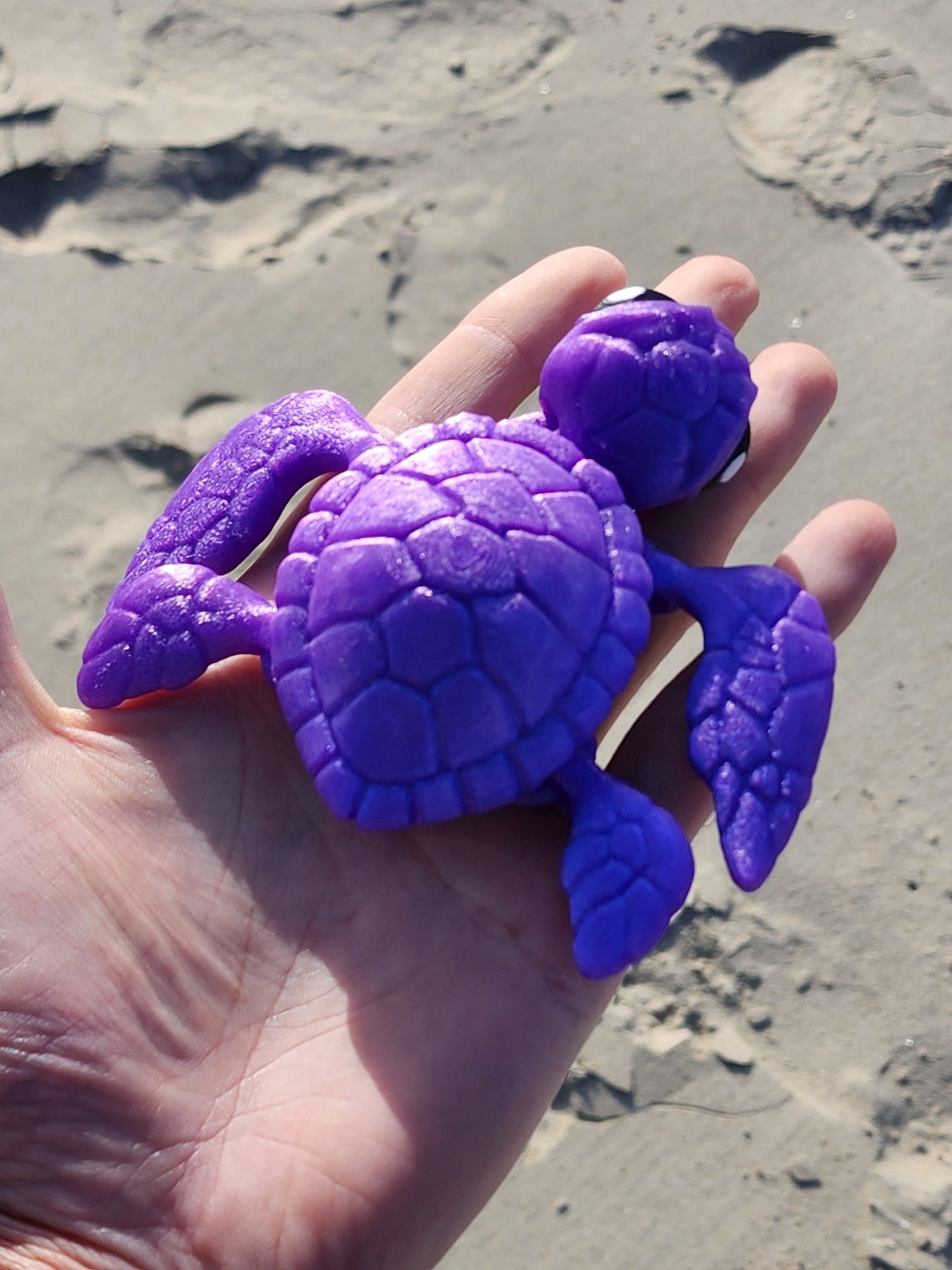 Baby Sea Turtle, Articulated Fidget Toy, Gift, Customizable, Fun, Weird