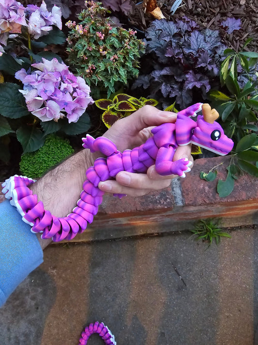 Large Kawaii Dragon, Unique Colors, Customizable