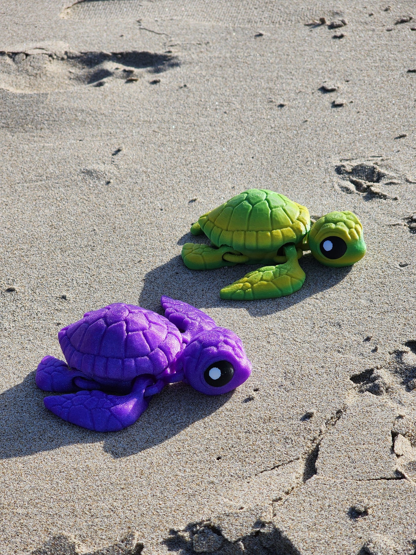 Baby Sea Turtle, Articulated Fidget Toy, Gift, Customizable, Fun, Weird