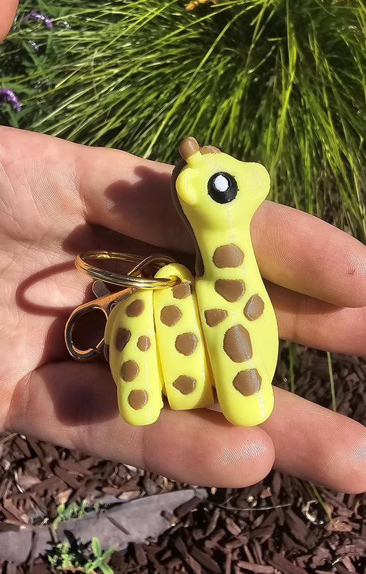 Giraffe Articulated Keychain!  - Handmade - Fidget Toy - Cool Gift Idea