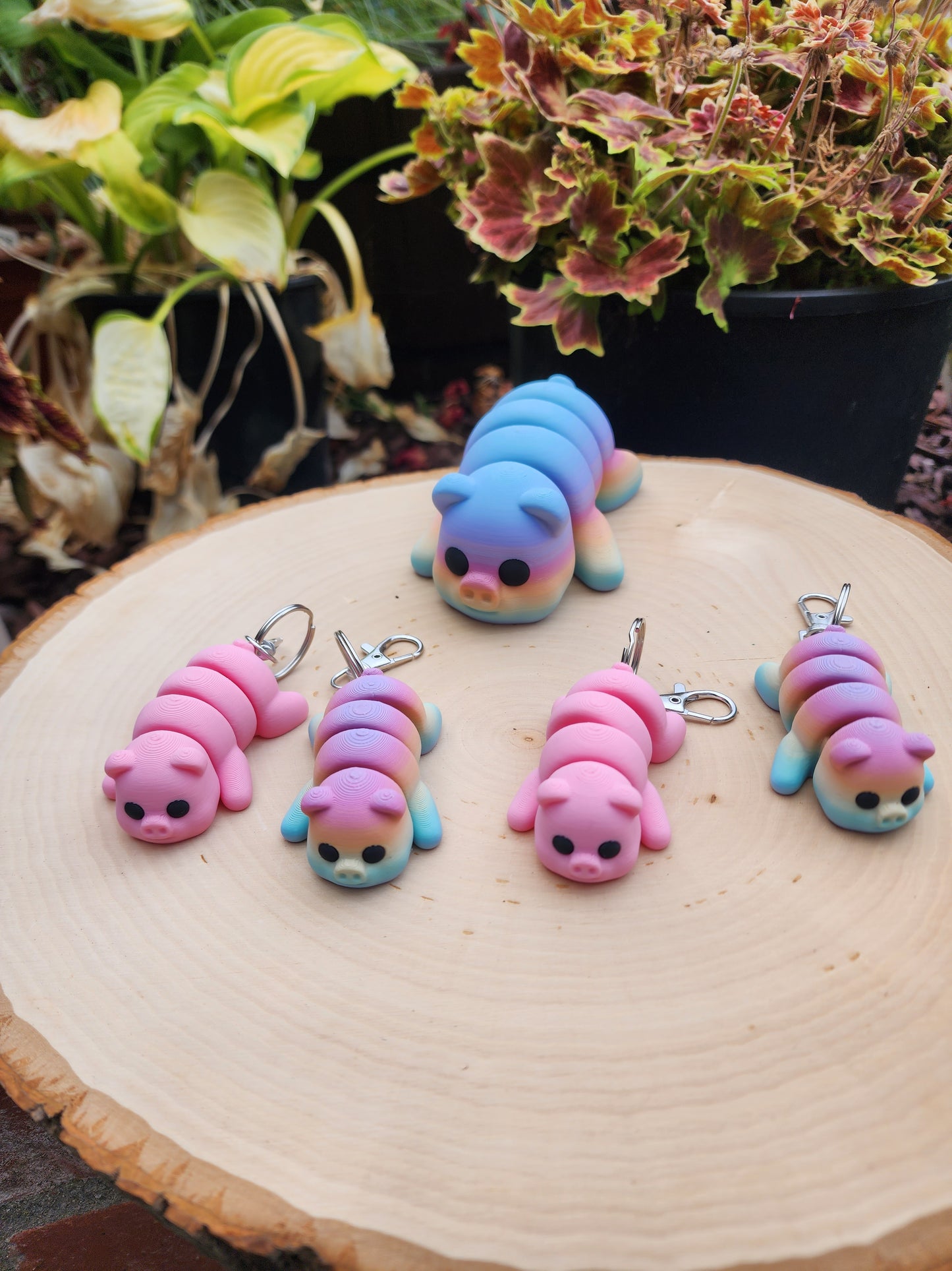 Little Piggies Articulated Toy or Keychain!