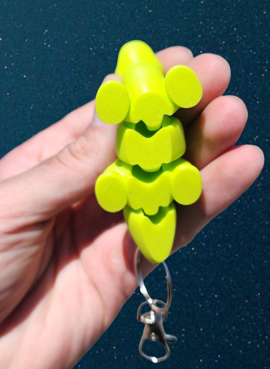 Brontosaurus cutie keychain 3 Pack - Articulated Keychain