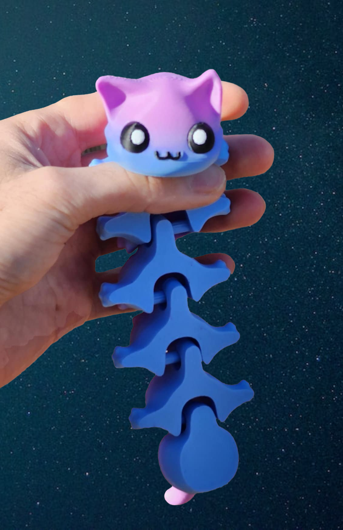 3D Printed Cat-terpillar - Articulated Fidget Toy