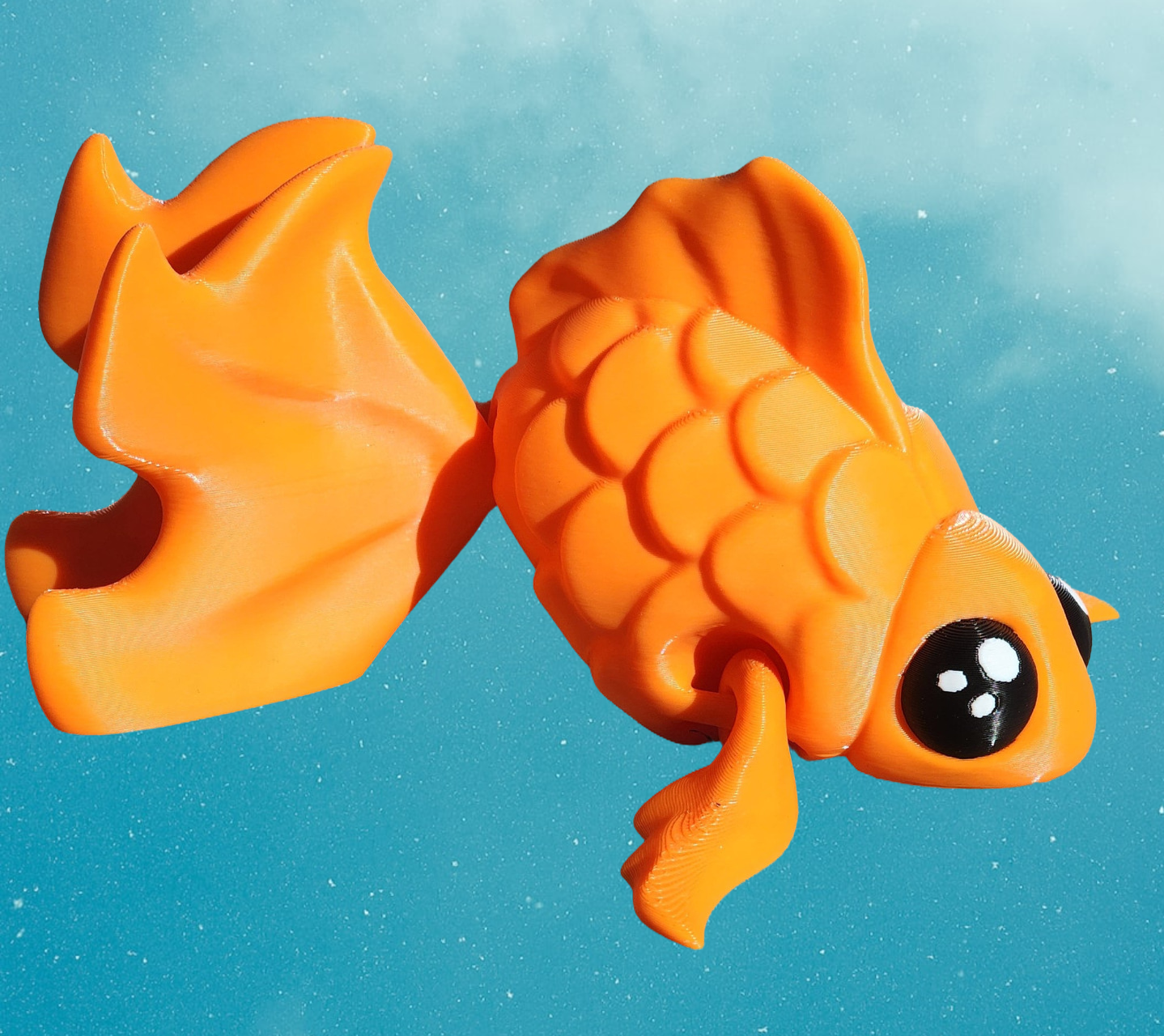 3D Printed Gold Fish - Articulated Fidget Toy