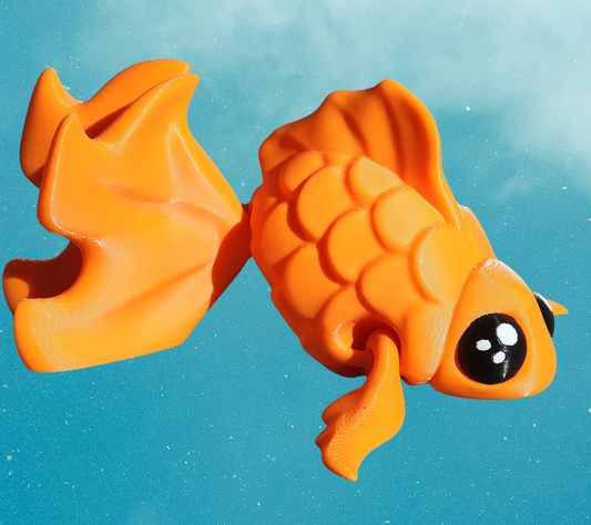 3D Printed Gold Fish - Articulated Fidget Toy