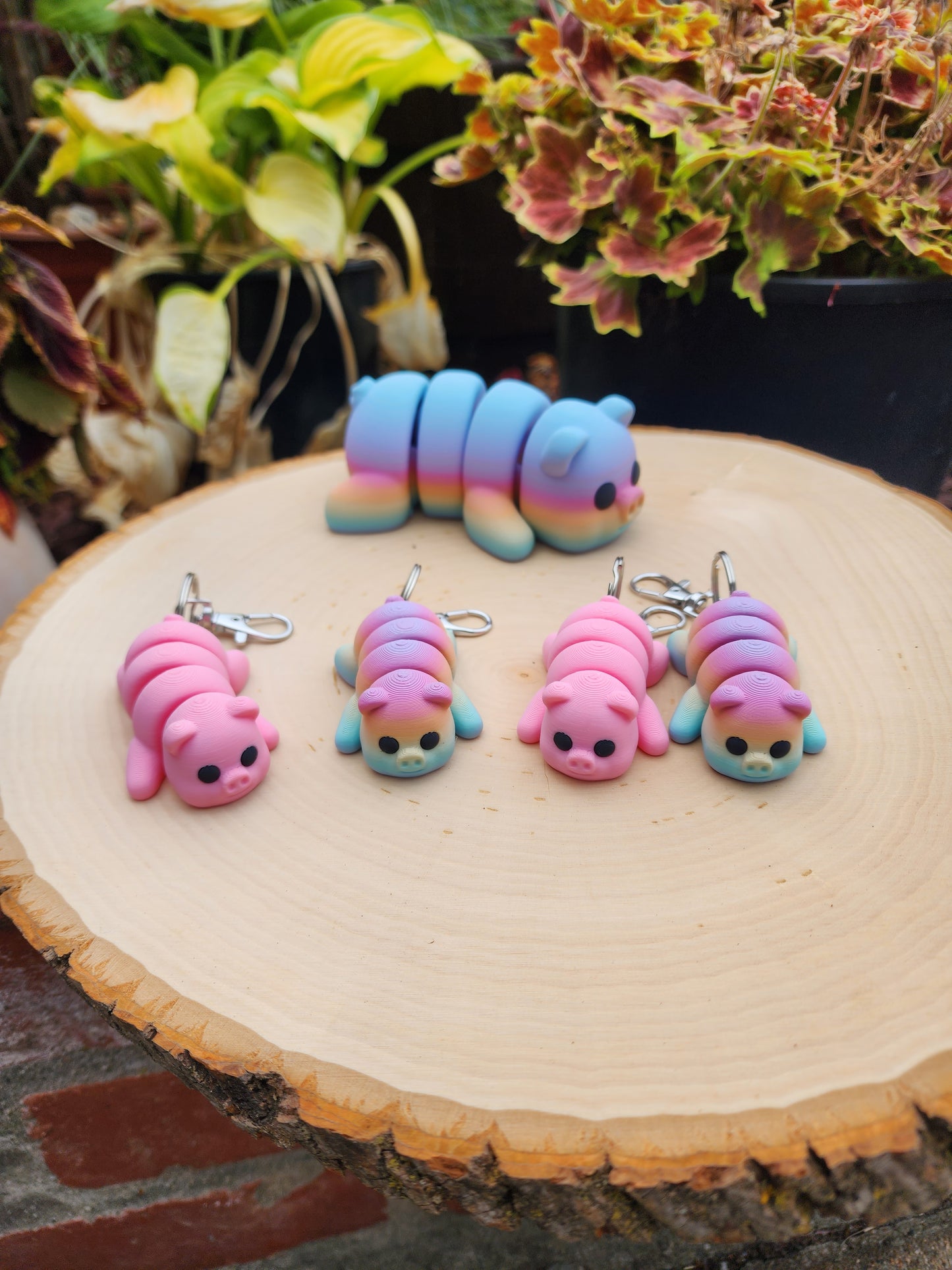 Little Piggies Articulated Toy or Keychain!