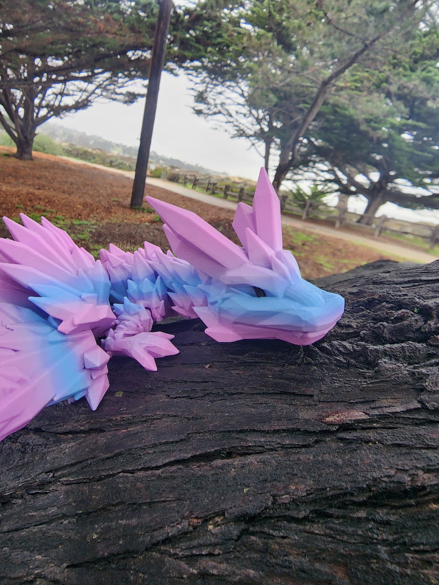 Large Crystal Dragon - Articulated Fidget Toy