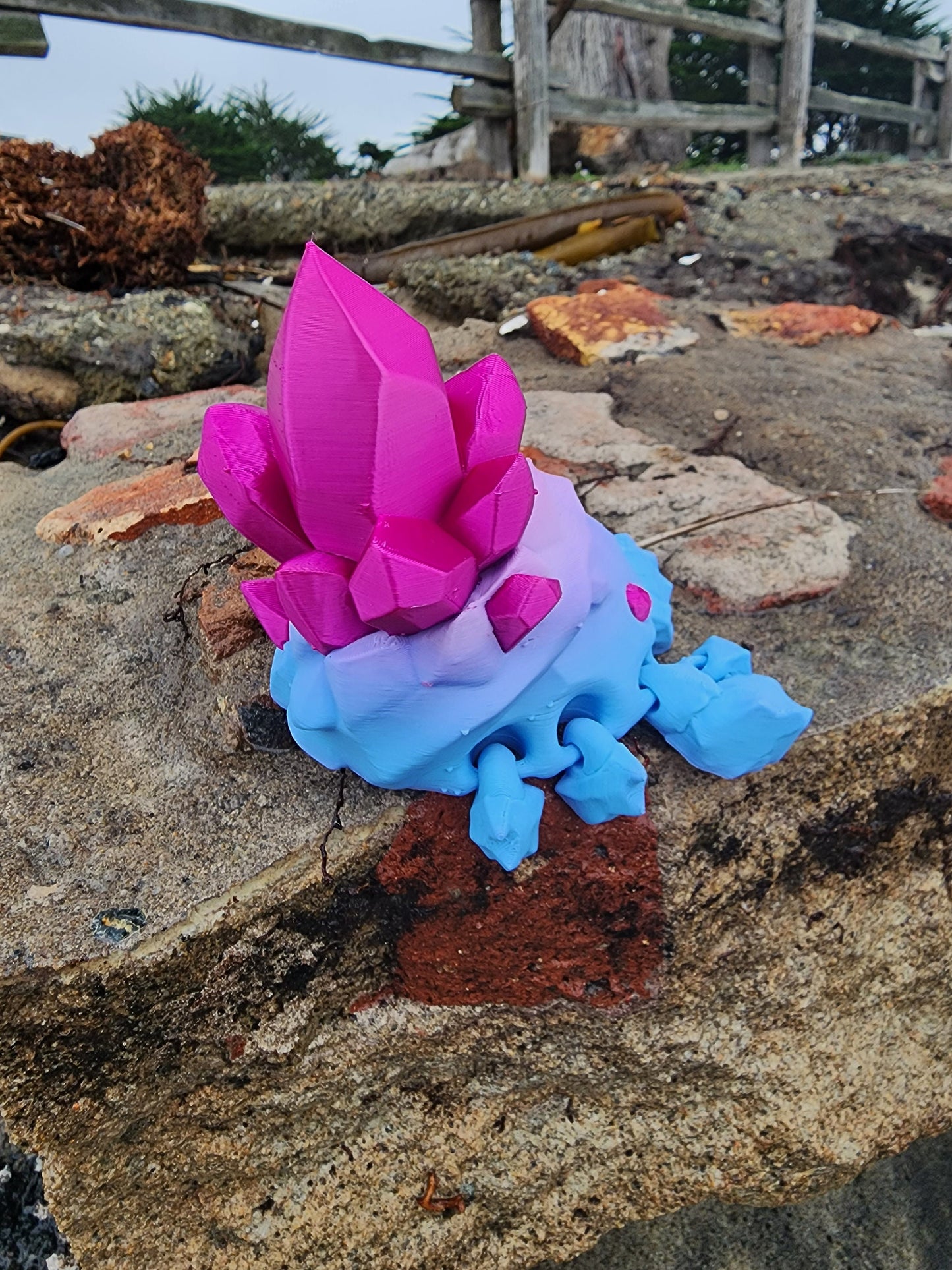 Crystal Crab, Fun Colors - Articulated Fidget Toy