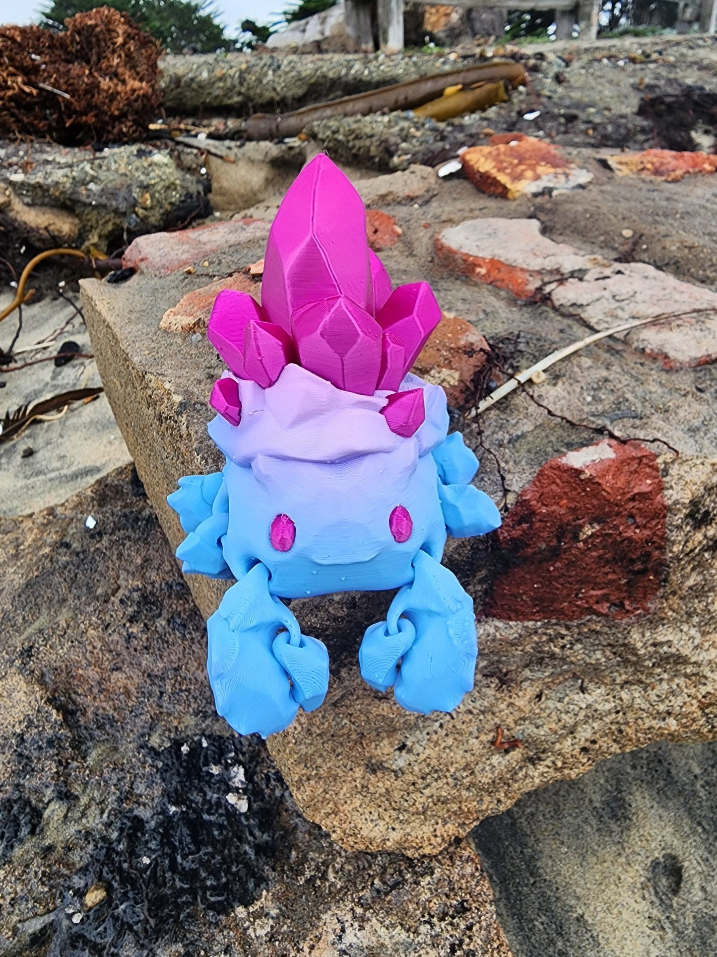 Crystal Crab, Fun Colors - Articulated Fidget Toy