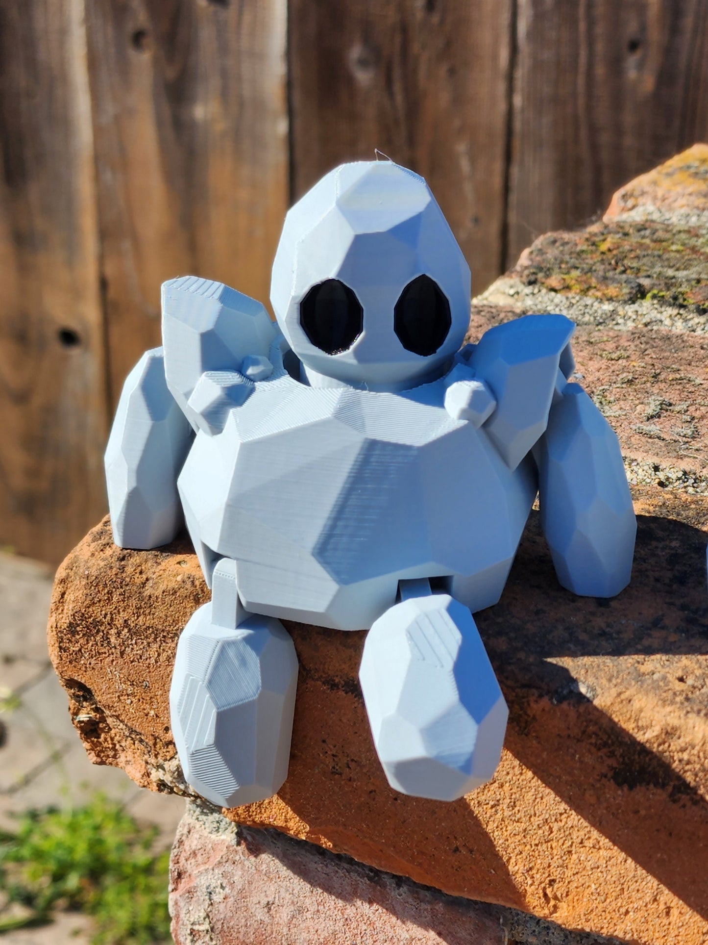 3D Printed Rock Golem - Articulated Fidget Toy