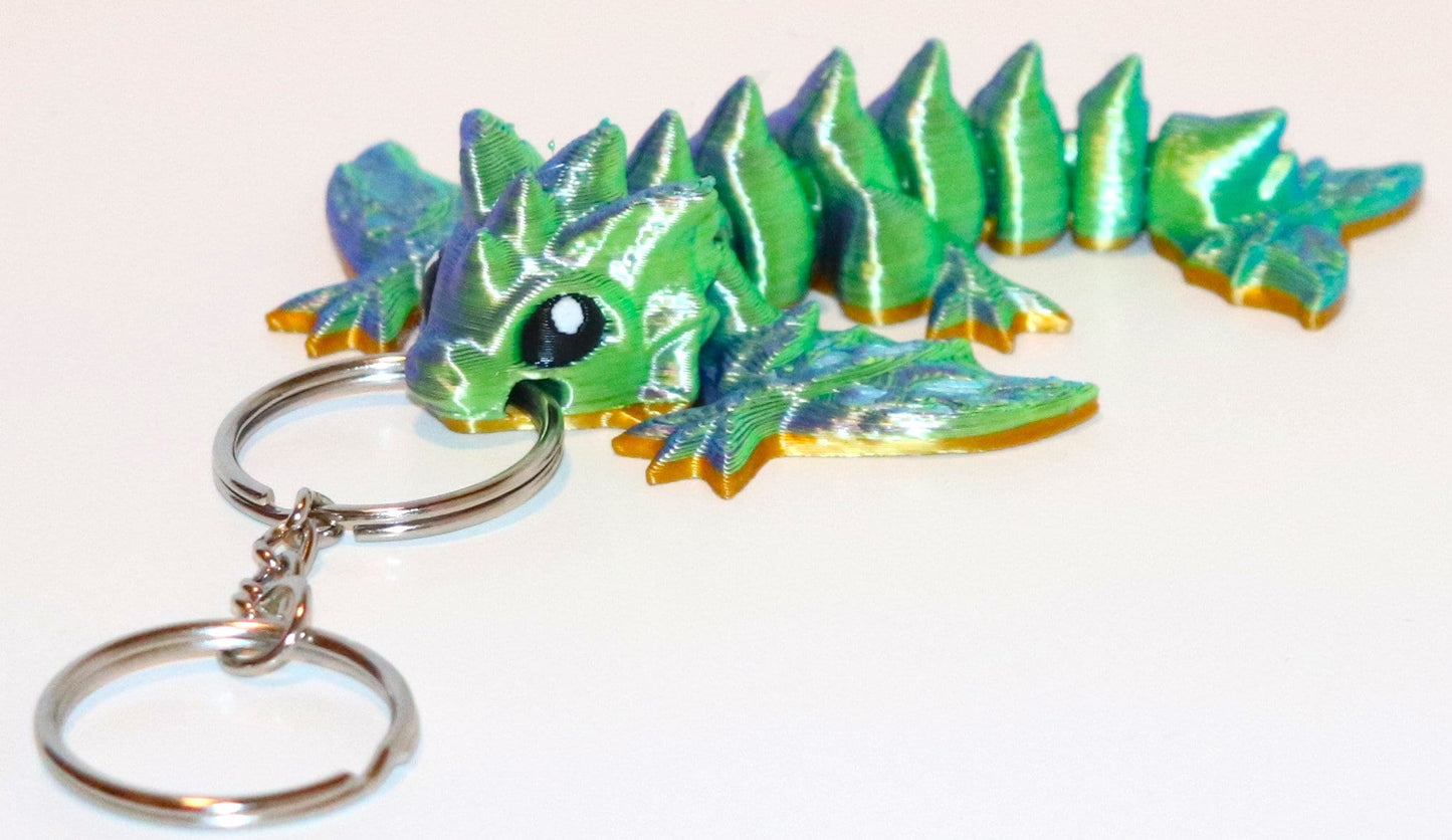 Dragon Keychain 3 Pack - Articulated Keychain