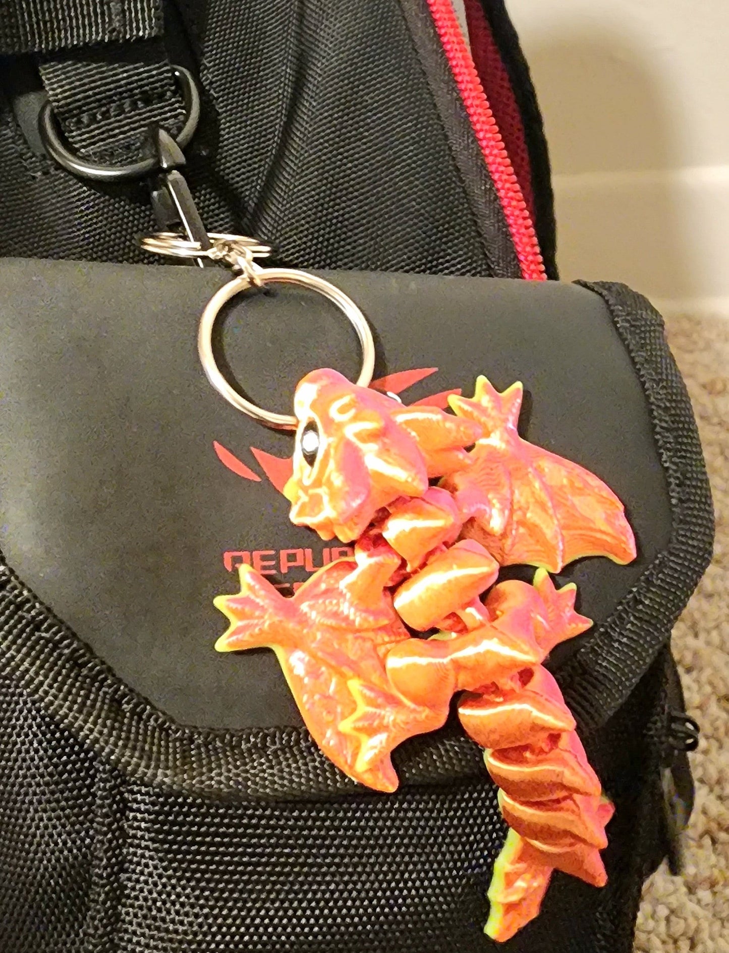 Dragon Keychain 3 Pack - Articulated Keychain