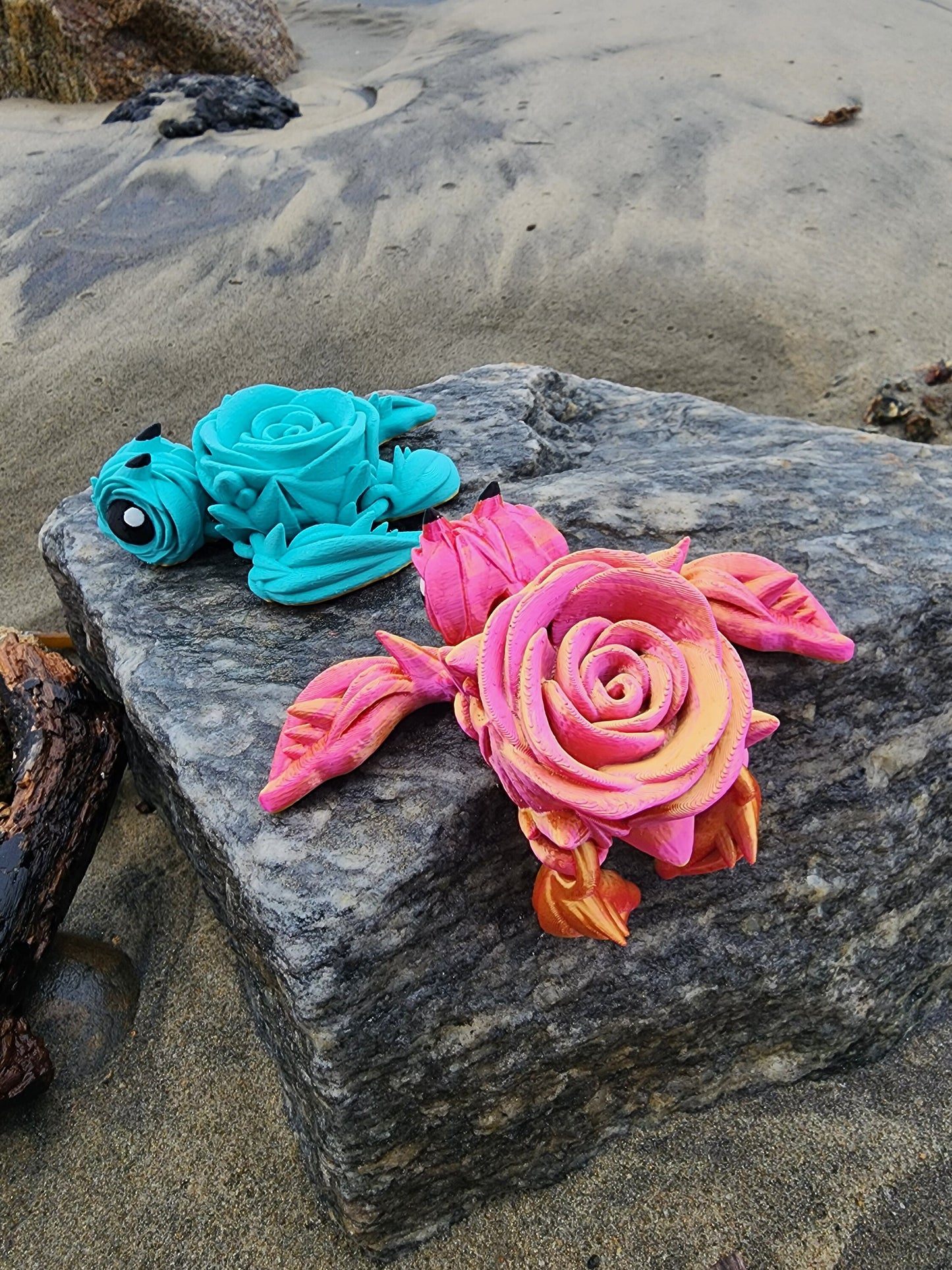 Rose Turtle - Articulated Fidget Toy