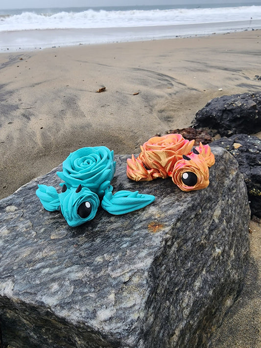 Rose Turtle - Articulated Fidget Toy