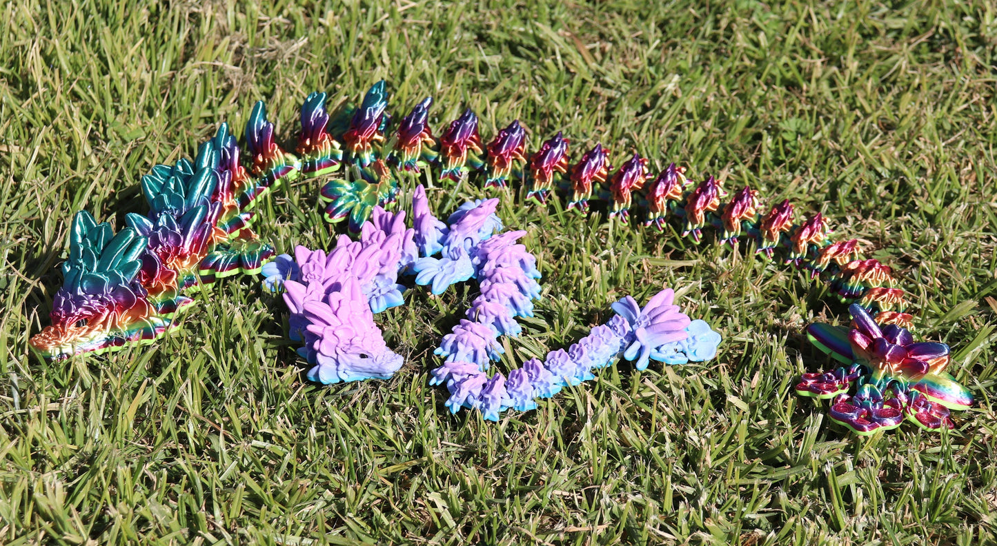 Orchid Flower Dragon - Articulated Fidget Toy