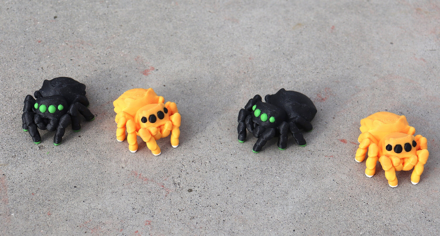 Jumping Spider Toy  3 Pack - Customizable Colors