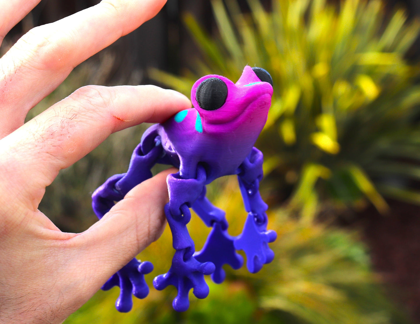 Poison Dart Frog Toy (3 PACK) - Articulated Toy