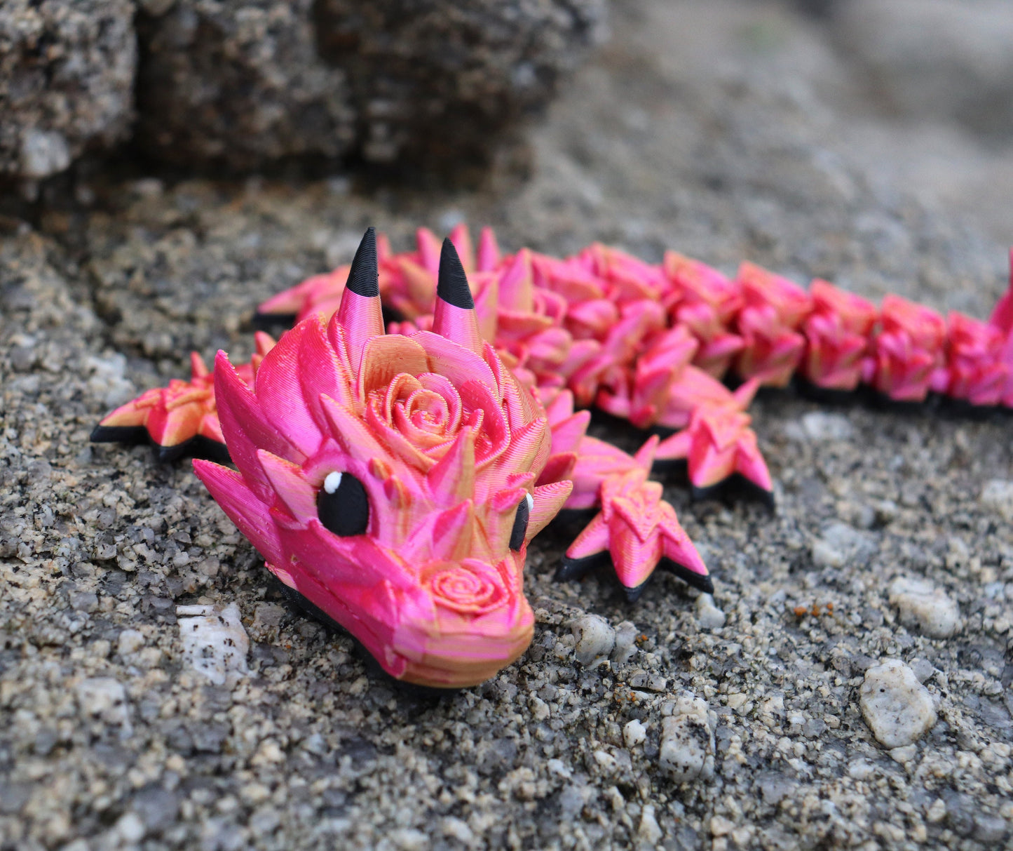 Baby Rose Dragon - Articulated Fidget Toy