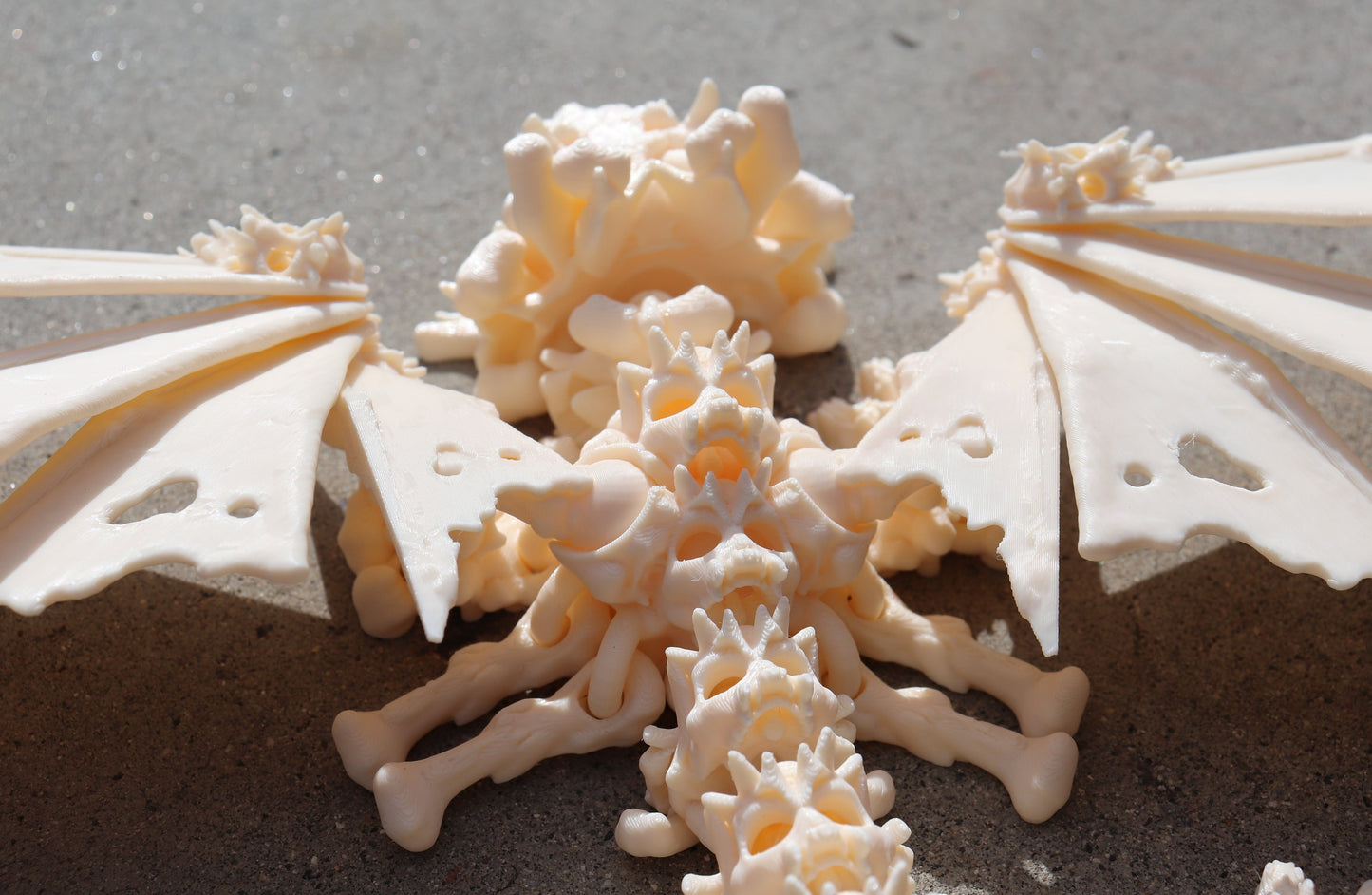 Large Winged Bone Dragon - Articulated Fidget Toy