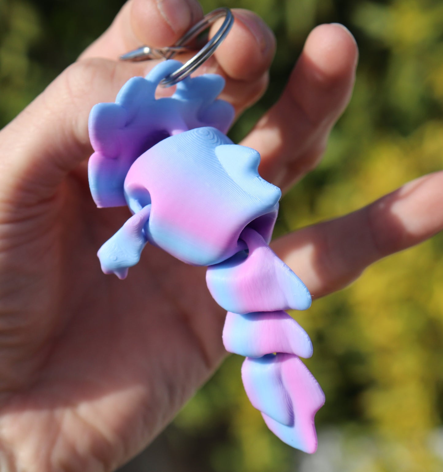 Axolotl Tadpole Keychain 3 Pack - Articulated Fidget Toy