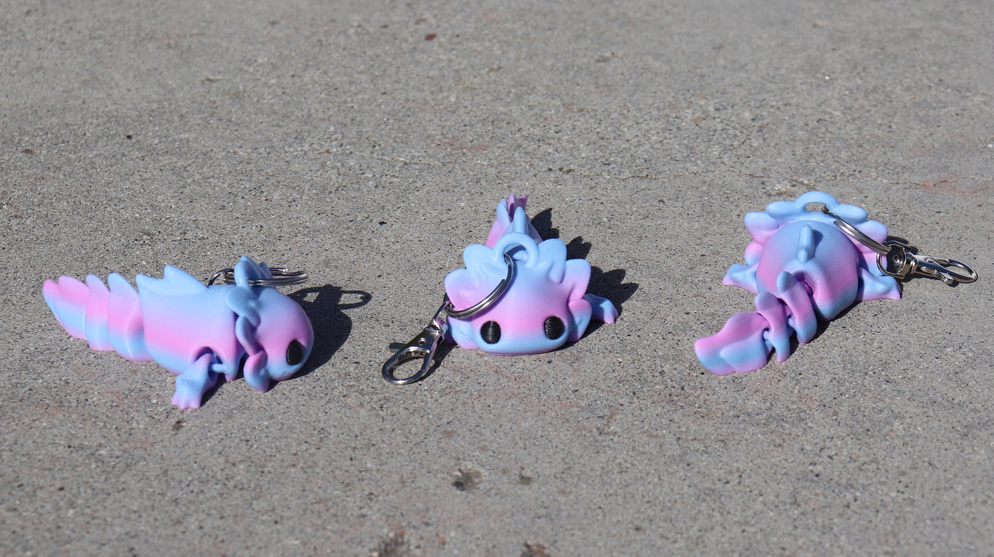 2 Pcs Cute Axolotl Tadpole Fidget Toy, 3D Printed Jamaica 2 Pcs Cute Axolotl Tadpole Fidget Toy, 3D Printed Jamaica