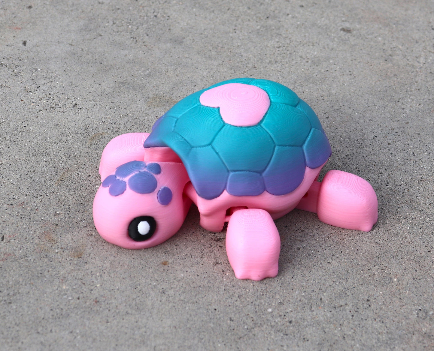 Heart Turtle, Amazing Colors - Articulated Fidget Toy