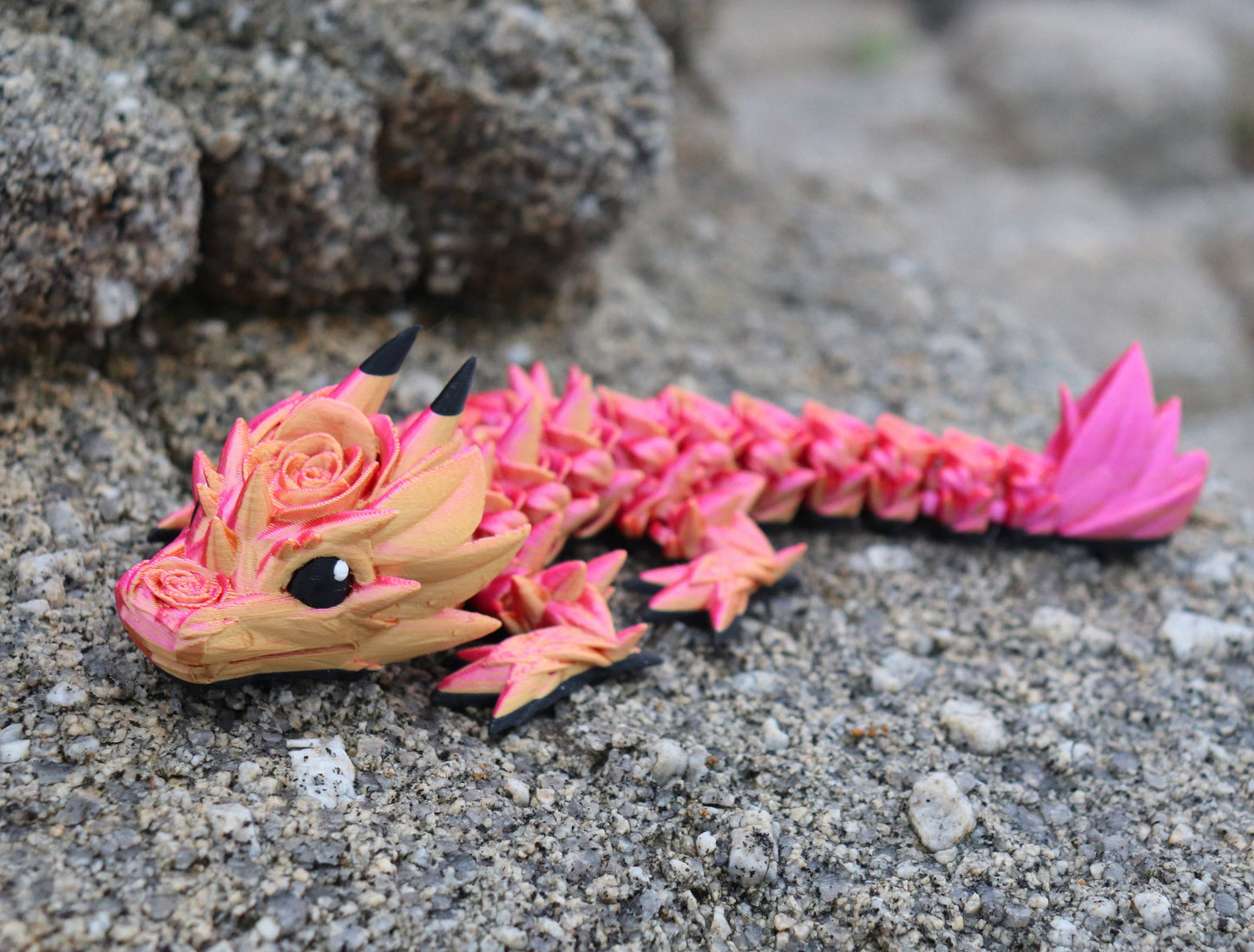 Baby Rose Dragon - Articulated Fidget Toy