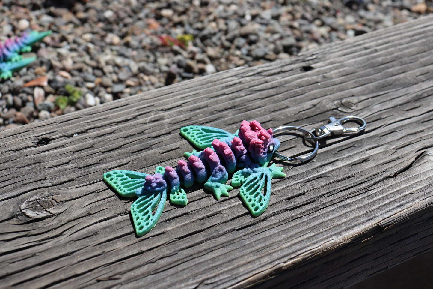 Butterfly Dragon Keychain 3 Pack - Articulated Keychain