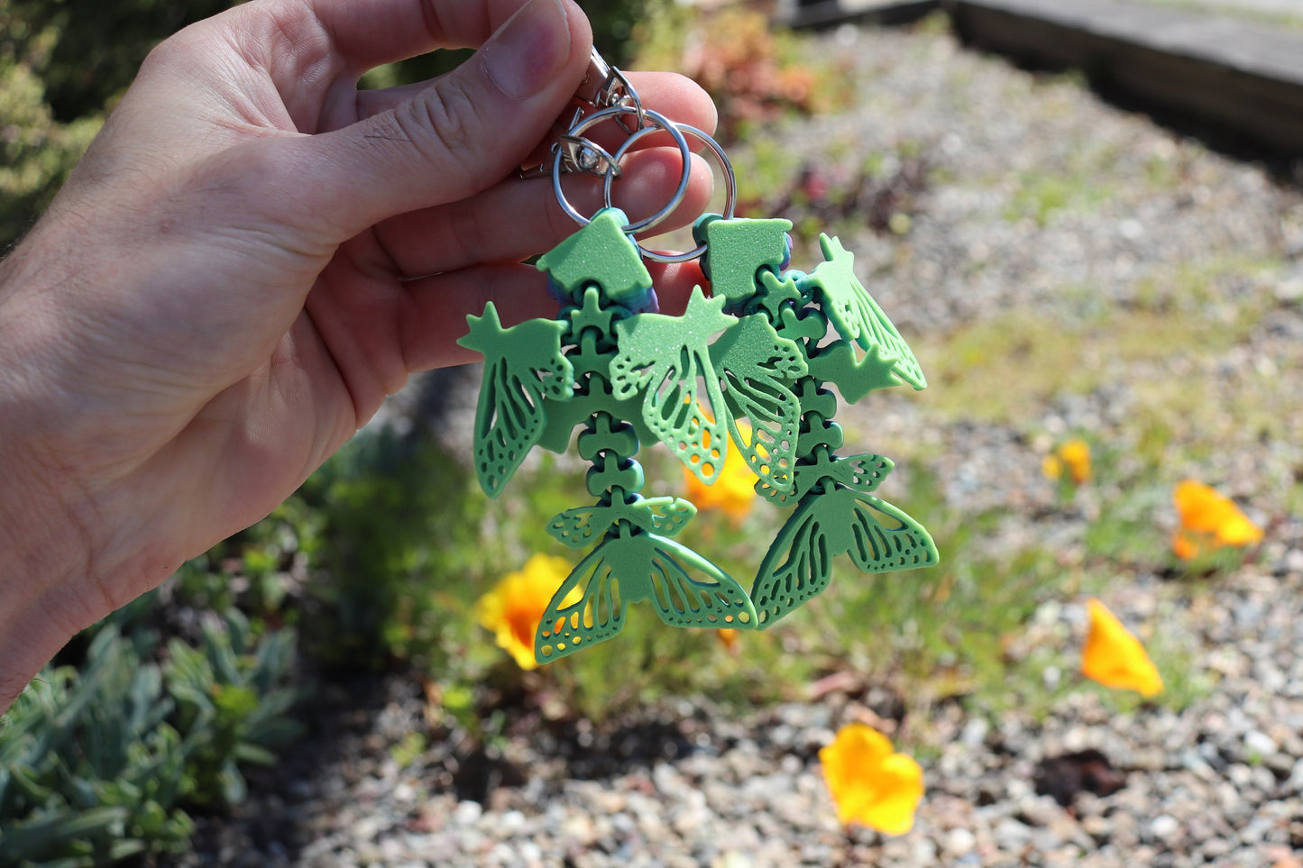 Butterfly Dragon Keychain 3 Pack - Articulated Keychain