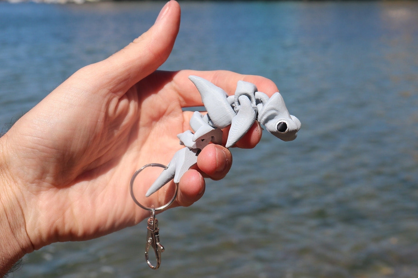 Hammerhead Shark Keychain 3 Pack - Articulated Keychain