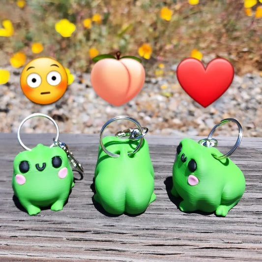 Butt Frog Keychain 3 Pack