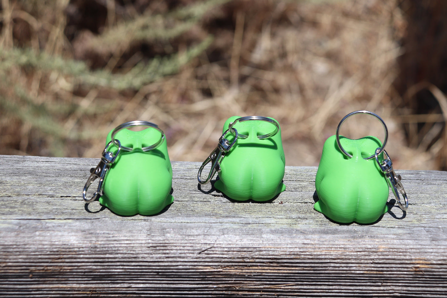 Butt Frog Keychain 3 Pack