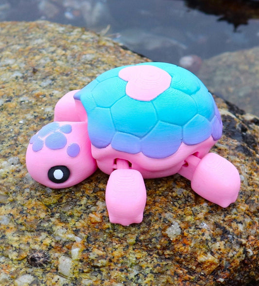 Heart Turtle, Amazing Colors - Articulated Fidget Toy