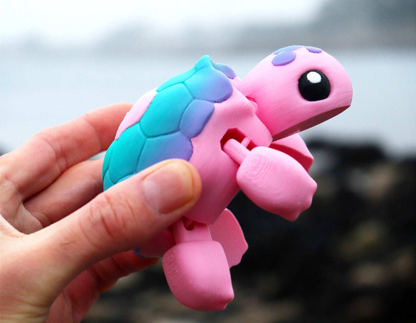 Heart Turtle, Amazing Colors - Articulated Fidget Toy