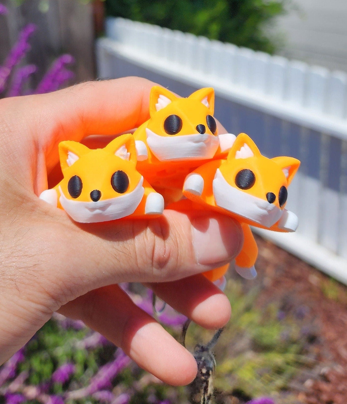 Fox Keychain 3 Pack - Articulated Keychain