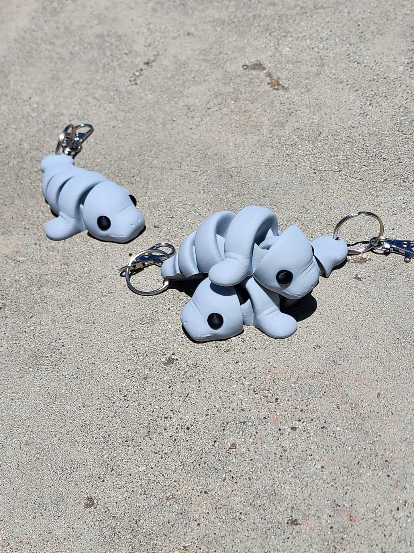 Manatee Keychain 3 Pack - Articulated Keychain