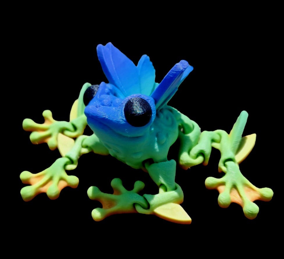 Butterfly Frog Toy (3 PACK) - Articulated Fidget Toy